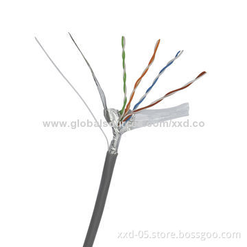 Bare Copper 24AWG Cat5e FTP LAN Cable, Twisted Pair, Up to 150MHzNew